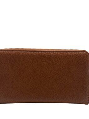 Style & Co Tortoise Shell Whip-Stitch Zip Wallet
